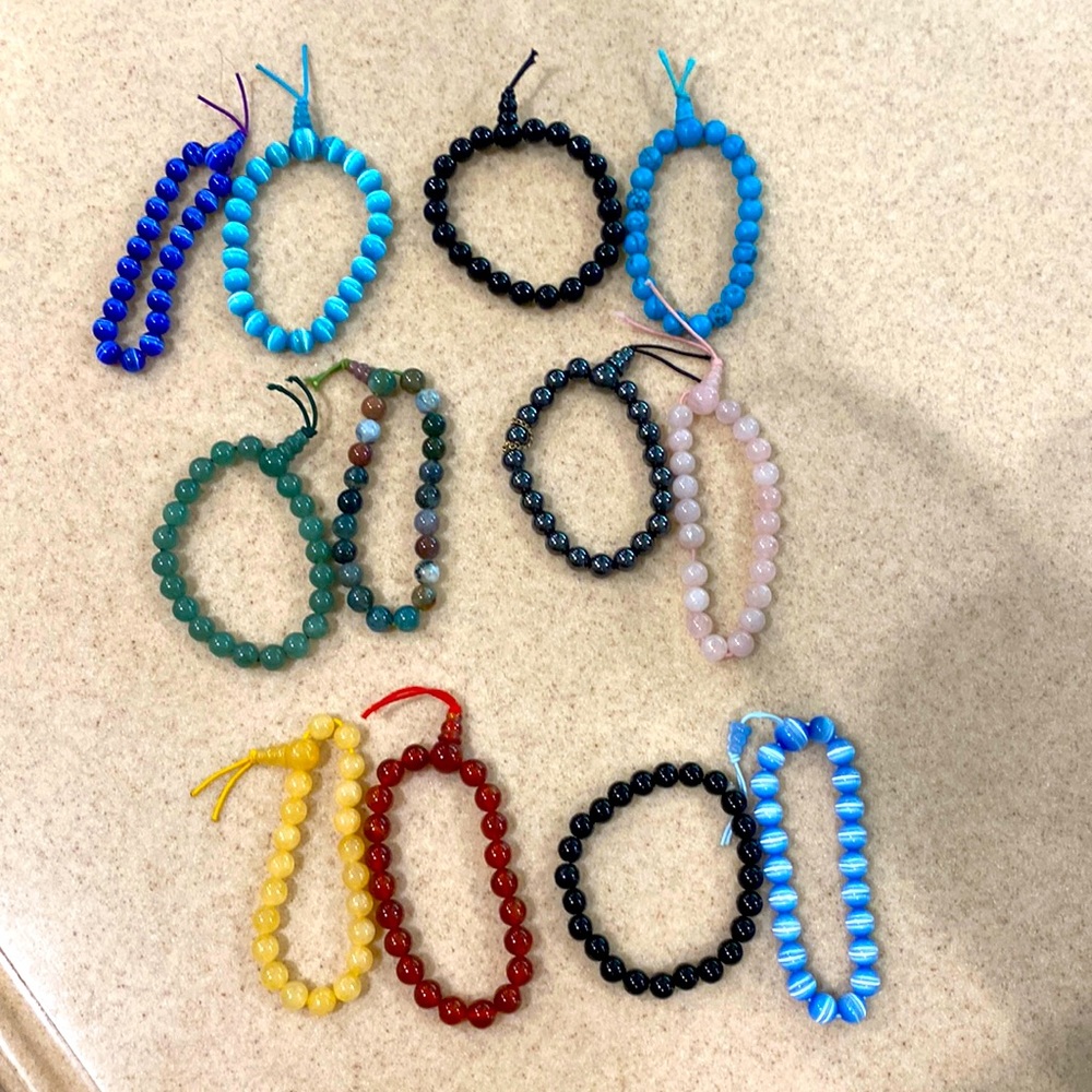 Various stone/bead bracelets!